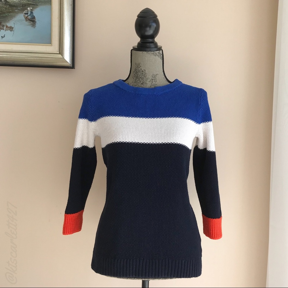 Talbots Color Block Sweater